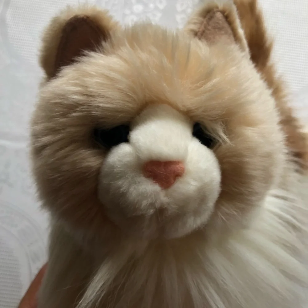 Douglas Kiki Ragdoll Cat Plush Toy Cream/Caramel Fluffy Fur Stuffed Animal